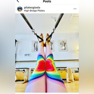 TEREZ Psychedelic Butterfly Duoknit Sports Bra & Leggings Set 2 PCS Pink Small